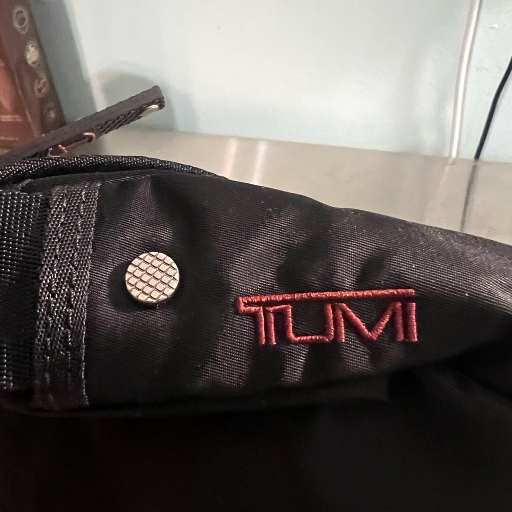 Black Tumi Nylon Tech Crossbody bag
